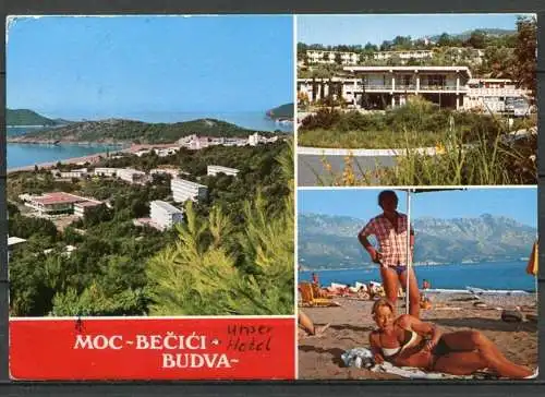 (4444) Bečići - Budva - heute zu Montenegro gehörig - Mehrbildkarte - gel.