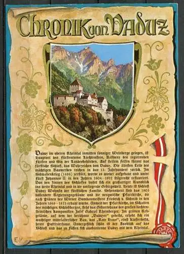 (04440) Chronik von Vaduz - Fürstentum Liechtenstein - n. gel. - Nr. 56 Verlag Hubert Gassner, Vaduz
