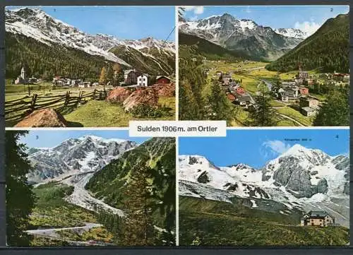 (4434) Sulden 1906 m, am Ortler - Mehrbildkarte - n. gel.