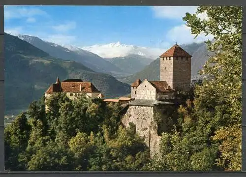 (04429) Schloss Tirol, 600 m bei Meran gegen Ortlergruppe - n. gel.