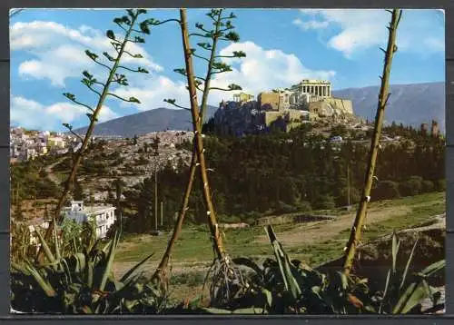(04425) Athen - Parthenon durch die Propyläen - gel. 1970