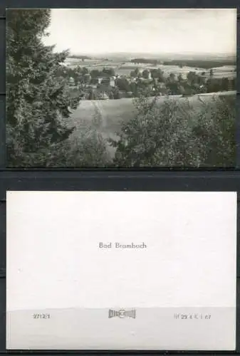 (04411**) Bad Brambach / Sachsen - 10 Dick-Fotos s/w in Mappe - DDR - Dick-Foto-Verlag