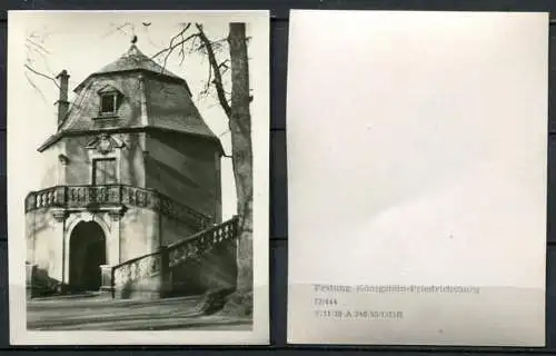 (4410**) Sächsische Schweiz, Festung Königstein - 10 Echte Fotos s/w in Mappe - DDR - VEB Volkskunstverlag