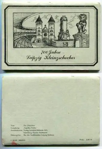 (04406**) 700 Jahre Leipzig Kleinzschocher 1287 - 1987 - Historische Ansichtskartenserie 8 AK - DDR