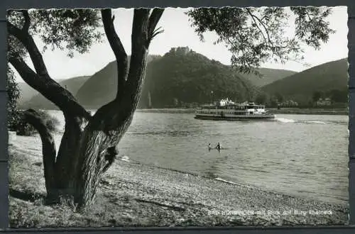 (4400) Bad Hönningen mit Blick auf Burg Rheineck - Dampfer/ Schiff - n. gel. - 4671 - 40 Jahre Zeitz-Fotos