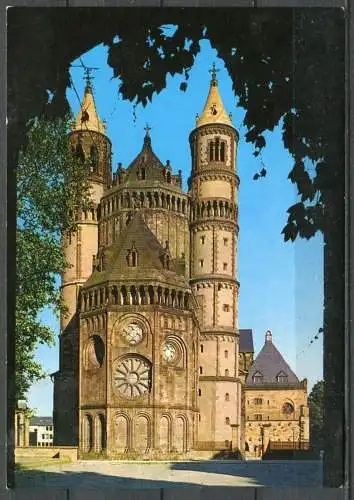 (4396) Worms am Rhein - Dom Westtürme - n. gel. - Holsten-Karte 65 A 7003