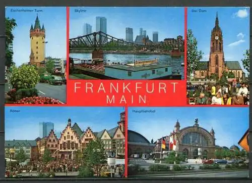 (04388) Frankfurt Main - Mehrbildkarte - n. gel. - Color-Qualitätskarte - Michel & Co. seit 1928