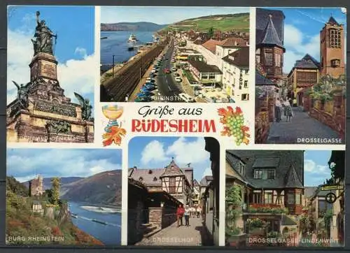 (04384) Grüße aus Rüdesheim - Mehrbildkarte  - gel. 1979 - Edmund von König
