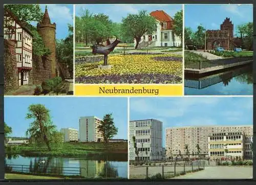 (04359) Neubrandenburg - Mehrbildkarte - n. gel. - DDR - Bild und Heimat