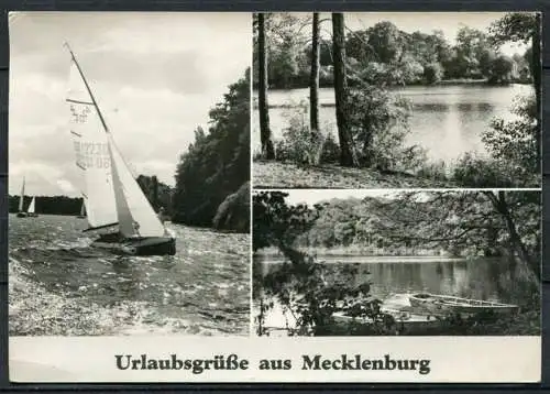 (4356) Urlaubsgrüße aus Mecklenburg - Mehrbildkarte - gel. 1973 - DDR - Planet-Verlag