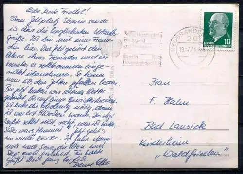 (4356) Urlaubsgrüße aus Mecklenburg - Mehrbildkarte - gel. 1973 - DDR - Planet-Verlag