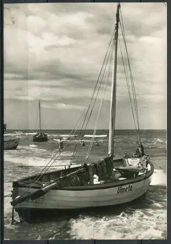 (04337) Ahlbeck - Blick zur See - Boot Vineta - n. gel. - Echte Fotografie Ahl 119 - DDR - Walter Werner KG Verlag
