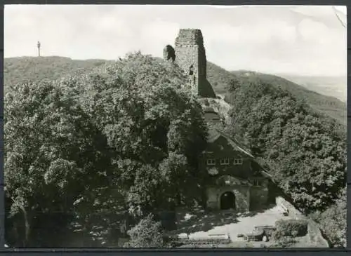 (4336) Blick vom Kyffhäuser-Denkmal zum Museum, Oberburg und Fernsehturm - gel. 1970 - DDR - Verlag Görtz