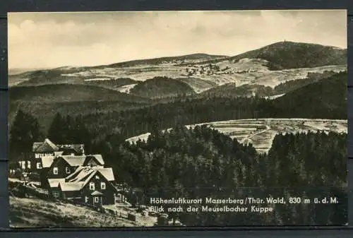 (04333) Höhenluftkurort Masserberg - Blick nach der Meuselbacher Kuppe - n. gel. - Echt Foto 773 F - DDR