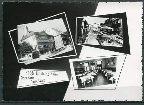 (4326) FDGB Erholungsheim Oberhain Thür. Wald - Mehrbildkarte - gel. - DDR - P. Neumeister Sitzendorf