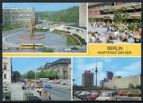(04320) Berlin Hauptstadt der DDR - Mehrbildkarte - gel. 1980 - DDR - Bild und Heimat Reichenbach