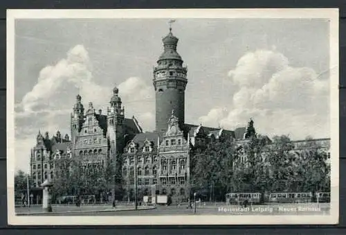 (04310) Messestadt Leipzig/ Neues Rathaus - n. gel. - DDR - VEB Volkskunstverlag Reichenbach i. V.