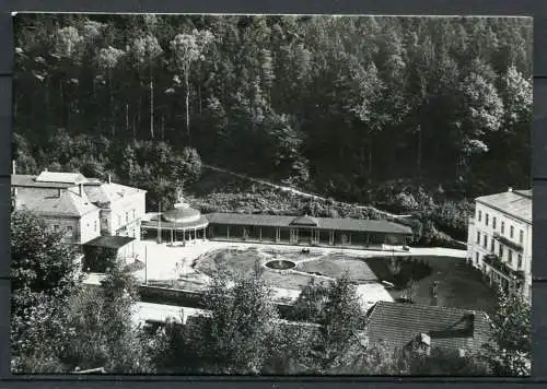 (04304) Sächs. Schweiz  Bad Schandau - Kurhausmit Brunnen - n. gel. - DDR - A. & R. Adam