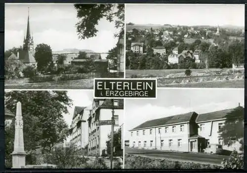 (04302) Elterlein i. Erzgebirge - Mehrbildkarte - n. gel. - DDR - Echt Foto - Bild und Heimat