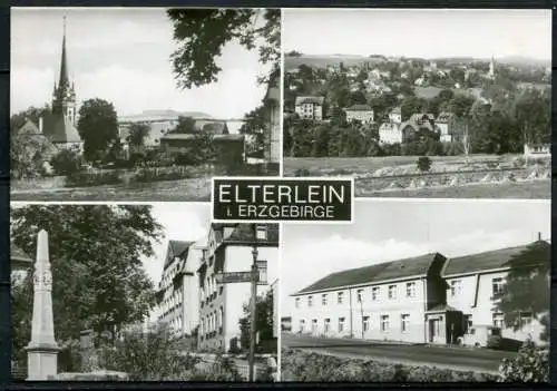 (4302) Elterlein i. Erzgebirge - Mehrbildkarte - n. gel. - DDR - Echt Foto - Bild und Heimat