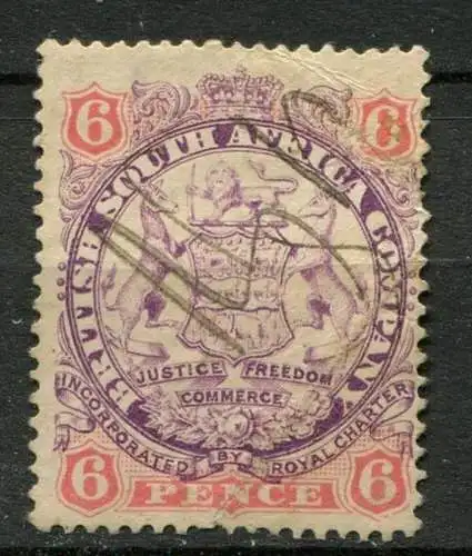 Britische Südafrika - Gesellschaft Nr.30 I         O  used       (010)