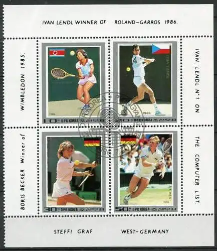 (041)Nordasien Nr.2755/8 Block 217       O  / Tennis