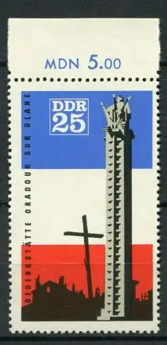 DDR  Nr.1206 Rand              **  mint             (23543) ( Jahr 1966 )