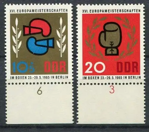 DDR  Nr.1100/1 Rand             **  mint             (23513) ( Jahr 1965 )