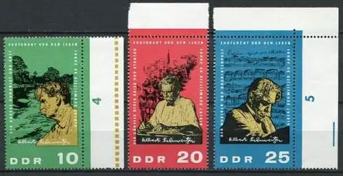 DDR  Nr.1084/6 Rand             **  mint             (23506) ( Jahr 1965 )