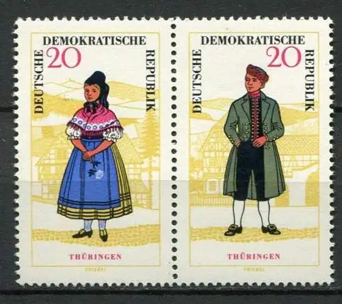 DDR  Nr.1078/79 Paar             **  mint             (23505) ( Jahr 1964 )