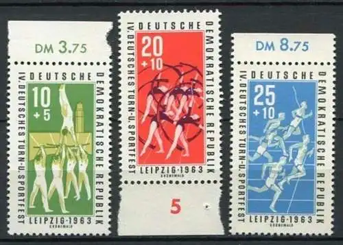DDR  Nr.963/5 Rand         **  mint             (23472) ( Jahr 1963 )