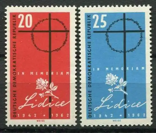 DDR  Nr.891/2        **  mint             (23451) ( Jahr 1962 )