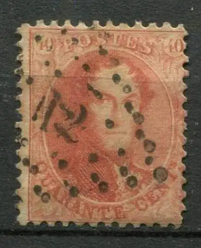 Belgien Nr.13 B        O  used        (1201)
