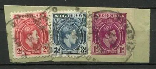 Nigeria Nr.48, 51 + 53 Briefstück        O  used        (001)
