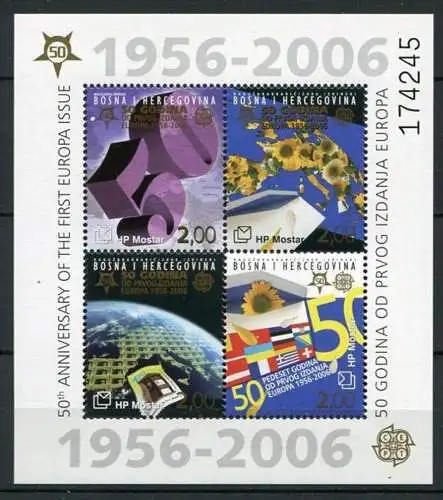 (014) Bosnien & Herzegowina Kroatische Post Mostar Block 7          **  postfrisch Europa