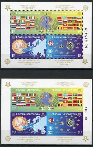 (011) Bosnien und Herzegowina Block 27 A + B        **  postfrisch  Europa