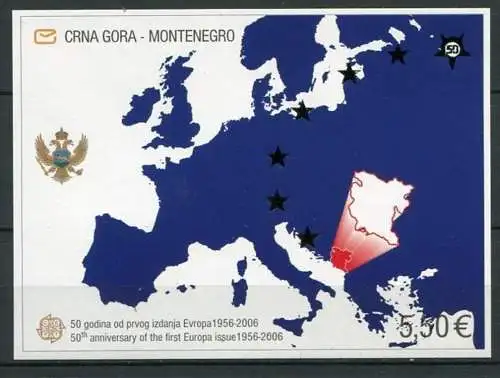 Montenegro Block Nr.3        **  MNH               (252) Europa