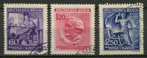 Böhmen und Mähren Nr.128/30             O  used          (264)