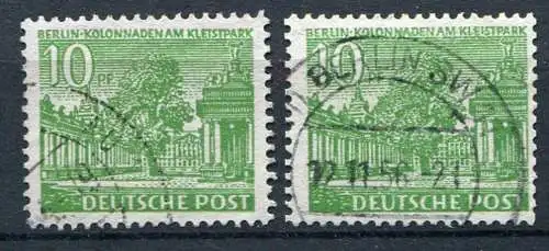 (1919) Berlin West Nr.47 Type I + II        O  gestempelt 