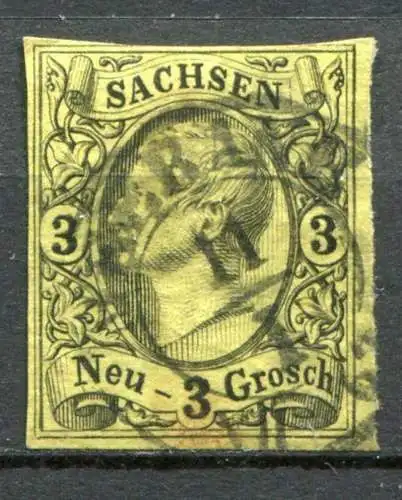 (031) Sachsen Nr.11          O  gestempelt / Meerane +30