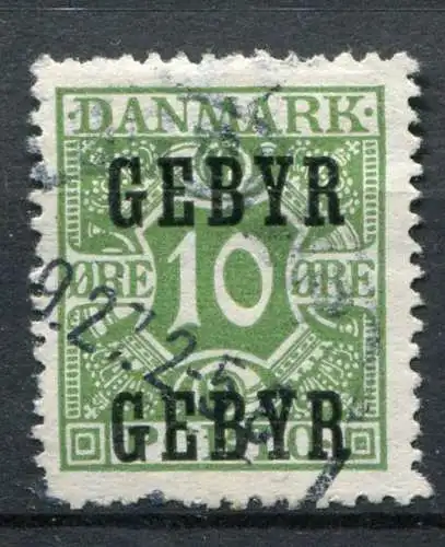 Dänemark Verrechnungsmarke Nr.14         O  used        (762)