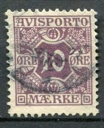 Dänemark Verrechnungsmarke Nr.4 X         O  used        (760)