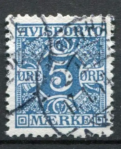 Dänemark Verrechnungsmarke Nr.2 X         O  used        (759)
