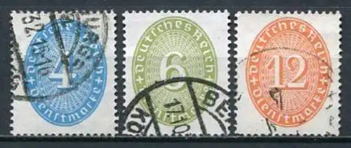Deutsches Reich Dienst Nr.127/9         O  used          (3778)