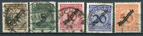 (3777) Deutsches Reich Dienst Nr.99/103         O  gestempelt