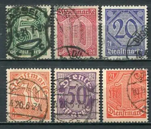 Deutsches Reich Dienst  ex.Nr.16/22         O  used         (3770)