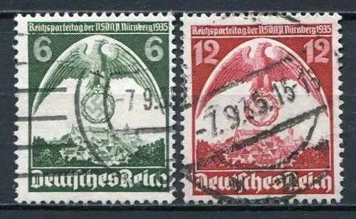 (3711) Deutsches Reich Nr.586/7         O  gestempelt
