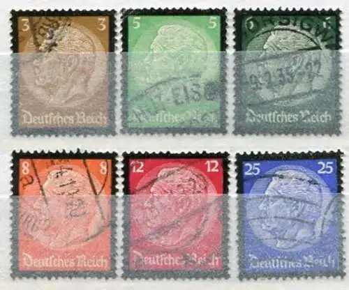 Deutsches Reich Nr.548/53         O  used         (3706)