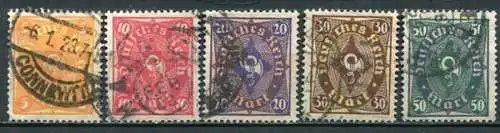 Deutsches Reich Nr.205/9         O  used        (3666)