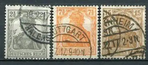 Deutsches Reich Nr.98/100           O  used                 (3646)